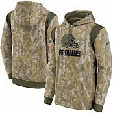 Men's Cleveland Browns Nike Camo 2021 Salute To Service Therma Performance Pullover Hoodie,baseball caps,new era cap wholesale,wholesale hats